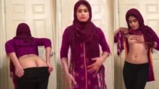 Young Woman Shows Her Bare Chest In Adult Content From Pakistan