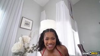 Brianna Moore Tastes Dick Outside Before Getting Pounded On The Couch