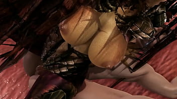 Kerrigan Gets Filled In A 3d Starcraft Scene