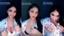 Kylie Licks And Squeezes Her Horny Tits