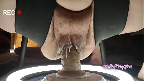 Bbw Mythighs Sex Chair Compilation With Creamy Cunt Massage