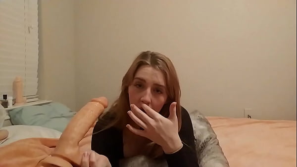 Massive Dildo Anal To Mouth Deepthroat Challenge