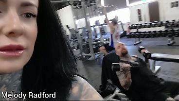 Fit And Strong Mom Crushing Her Workout At The Gym