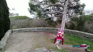 Curvy Russian Cosplayer Enjoys Outdoor Fun And Climax
