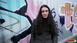 German Scout – Slim Czech Teen Stefani Jameson’s First Casting Experience