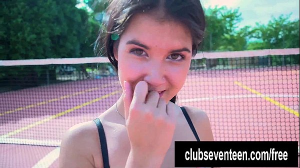 Young Woman Has An Intimate Encounter With Her Coach Outside