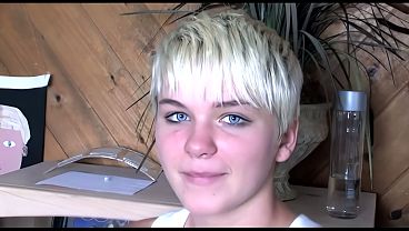 Blonde Girl Giving Oral To A Large Penis