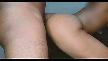 Ebony Couple Having Passionate Doggy Style Sex