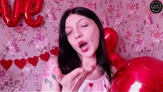 Passionate Valentine’s Day Encounter With A Blue-eyed Brunette