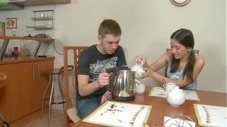 Guy Takes Off Condom To Finish In Her Mouth During Anal