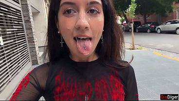 First Date Facial: A Public Cumwalk Down The Street