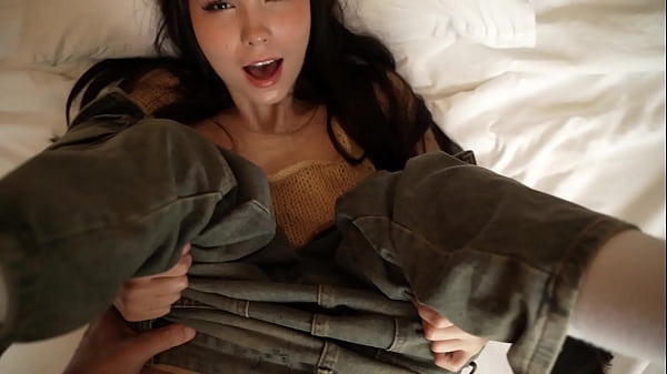 Shy Asian Student Explores Intimacy After Class.