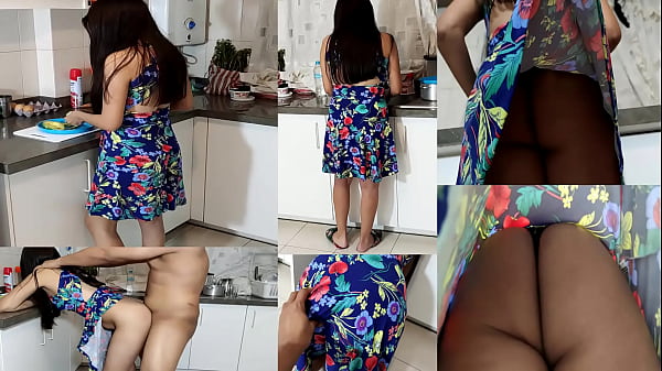 Stepdad Takes Advantage Of His Stepdaughter In The Kitchen