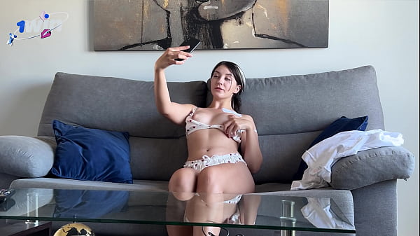 Stepbrother Got Home Early And Caught Me Taking Nudes, So I Had To Help Him Out