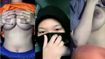 Hijab Alissa’s Tits Bounce While She Fingers Herself
