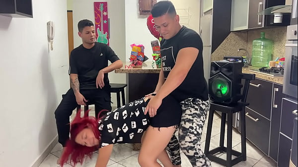 My Girlfriend’s Best Friend Grinds His Cock Against Her Ass In A Dirty Dance And She’s Clearly Loving It, Right In Front Of Me