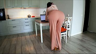 Caught Hard By My Bossy Stepmom While She’s Working