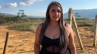 Busty Blonde Gets Railed By A Farmer In The Open Field
