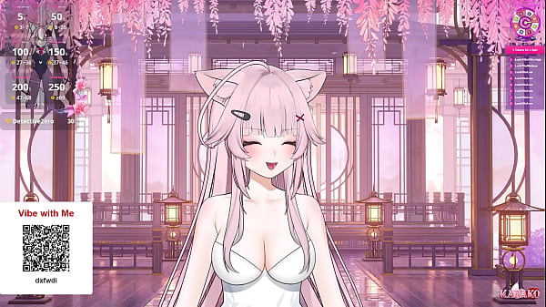 Hot E-girl Gushes While Teasing Her Personalized Vtuber Avatar! ~ Kinky Schoolgirl Maid Cosplay Action!