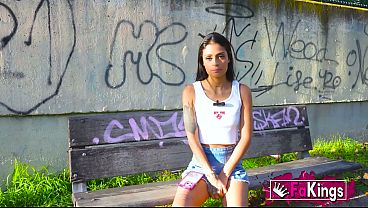 Colombian Slut Auditions In Spain: Breiny Zoe Takes A Massive Cock On Fakings