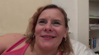 Plump Blonde Milf Double-teamed In Threesome Action