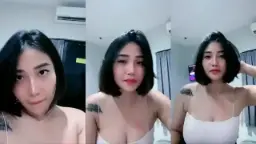 Babygurl Yourbae Live In A Tight White Tank Top