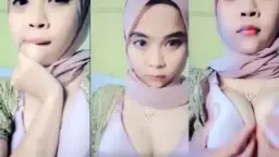 Jilbab Indo Open Bra Makes Me Hard