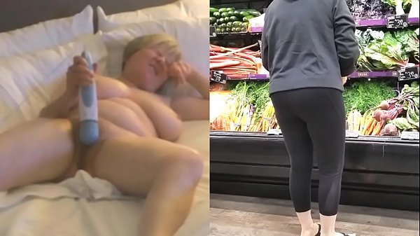 Horny Granny Gets Off While Grabbing Groceries