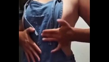 Colombian Chick Strokes Herself In A Real Home Bathroom