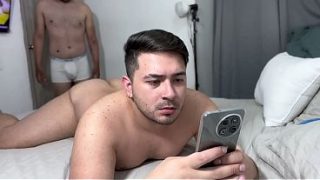Straight Buddy Can’t Help But Pound His Gay Friend’s Fat Ass When They’re Home Alone