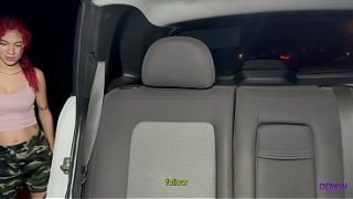 Amateur Teen Gets Railed In The Car In Public