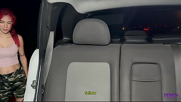 Amateur Teen Gets Railed In The Car In Public