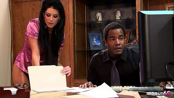 Skinny Secretary In Stockings Tempts Her Big-cocked Black Boss Into Rough Interracial Anal