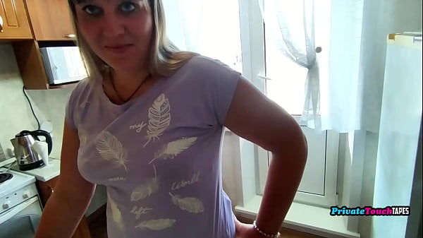 Plump Russian Amateurs Getting Filthy In Their Kitchen