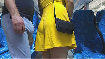 Ridden On The Bus: A Stranger’s Thick Cock Unleashes As She Jerks Him Off