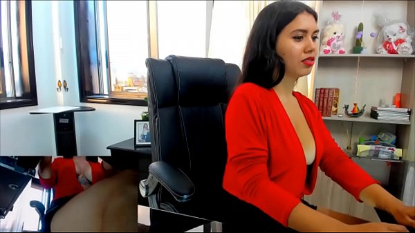 Shana Gets Wild And Frisky At Her Desk After Hours.