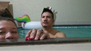 Poolside Playtime With The Well-endowed Hunk