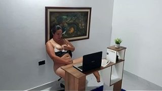 We Fuck Right Here At Work, Bent Over The Desk.