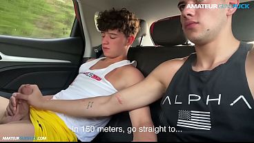 My Best Friend Slobbed On My Cock In The Uber While The Driver Watched, Not Giving A Fuck.