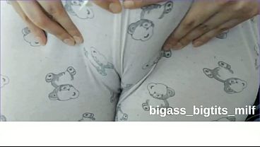 Check Out This Tight Camel Toe In Her Pajamas, Pussy Barely Hidden.