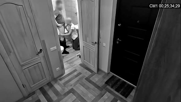 Sloppy Bathroom Blowjob, Face Full Of Cum