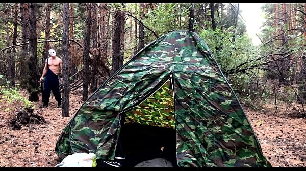 Masked Creep Drills Exhausted Backpacker In The Tent / Nasty Horror Fuck / Russian Dick Action