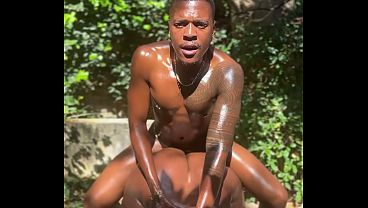 Gay Men Pound Each Other In The Garden, Getting Dirty And Nasty.
