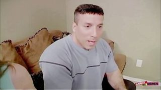 A Hot Older Woman In Stockings Teases A Dude And Tells Him To Slide His Fingers Into Her Wet Cunt.