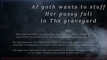 Ai Black Angel Ravenna Needs Her Wet Cunt Fucked Hard In The Graveyard