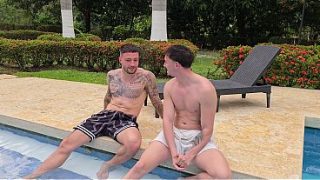 Threesome In The Pool With A Latina Goddess While Her Horny Friend Watches Us Double-stuff Her Wet Holes – Mariana Martix