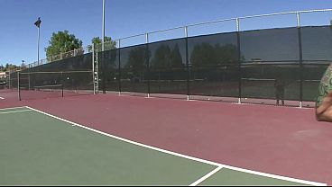 Sweet Blonde Loves Tennis And Cocks Blasting Cum All Over Her Soaking Wet Pussy