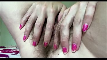 Double Dripping Wet Juicy Hairy Pussy With Huge Clit, Right In Your Face, Cumming Hard