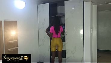 Sexy Ebony Sweetie Gets Her Tight Pussy Filled With My Big Black Cock