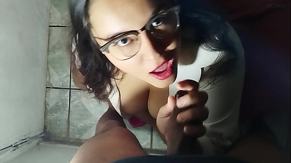 Nerd Slut Getting Her Mouth Destroyed And Taking Cum All Over Her Face